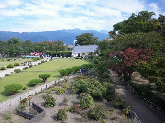 お城から見た風景